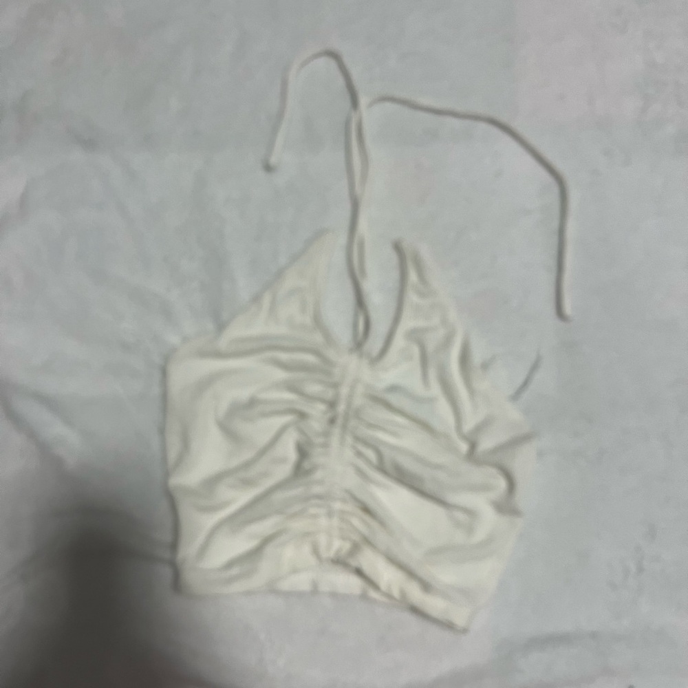 princess polly white tube top neck tie